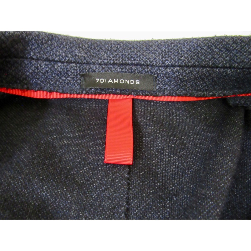 7 Diamonds Mannix Blue Cotton Blend Birdseye Patch Pocket Soft Shoulder Blazer L - Picture 12 of 15